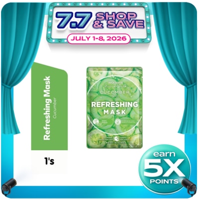 WATSONS - Refreshing and Moisturizing with Cucumber Extract Mask 1sheet