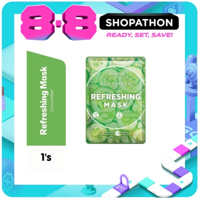 WATSONS - Refreshing and Moisturizing with Cucumber Extract Mask 1sheet image