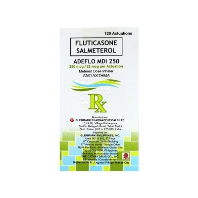 ADEFLO Adeflo Salmeterol 25mcg + Fluticasone250mcg 1Meter Dose Inhaler [Prescription Required]