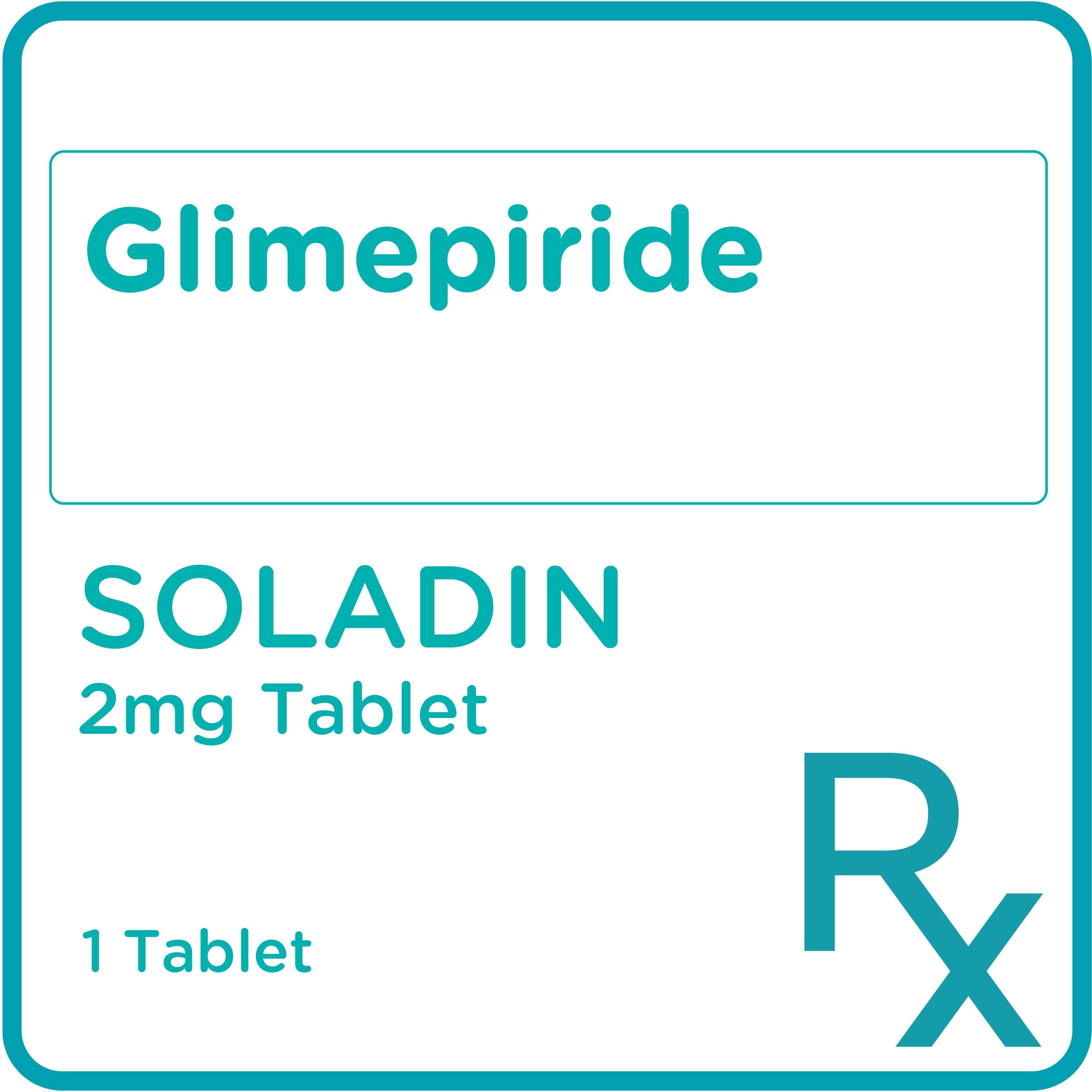Glimepiride 2mg 1 Tablet [Prescription Required]