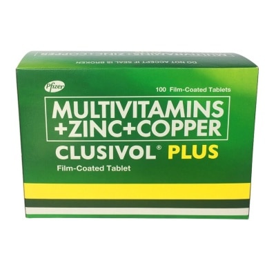 CLUSIVOL Multivitamins + Zinc Copper 1 Film Coated Tablet