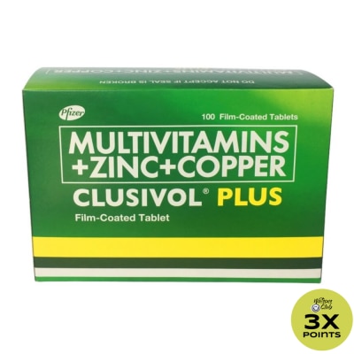 CLUSIVOL Multivitamins + Zinc Copper 1 Film Coated Tablet