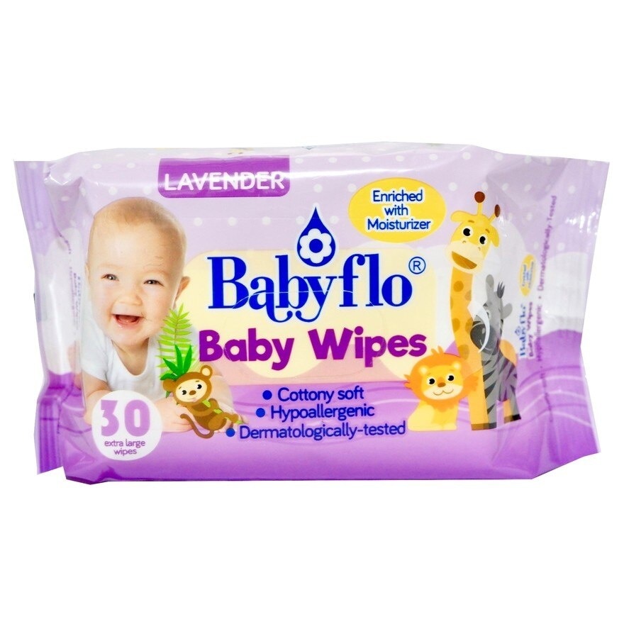 Baby Wipes Lavender 30s