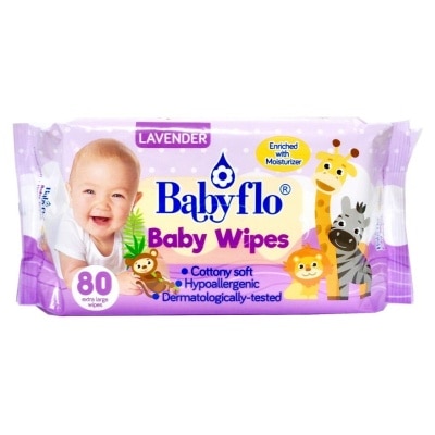 BABYFLO Baby Wipes Lavender 80s