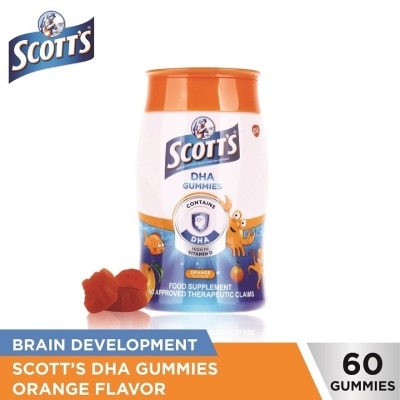 SCOTTS DHA Gummies Orange 60s Bottle