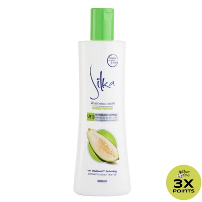 SILKA Green Papaya Whitening Lotion SPF 10 300ml