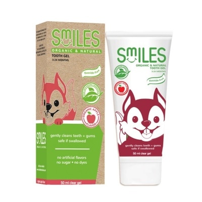 SMILES BABY SMILES BABY Organic & Natural Tooth Gel 3-24 Months Clear Gel 50ml