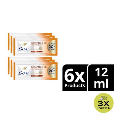 DOVE DOVE Restorative Oil Nourishing Care Shampoo 12mL 6s