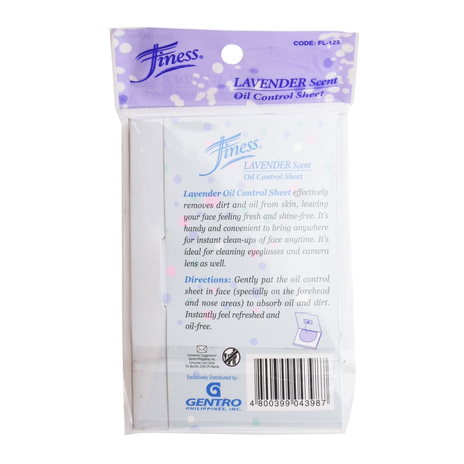Oil Control Sheet Lavender 100sheets