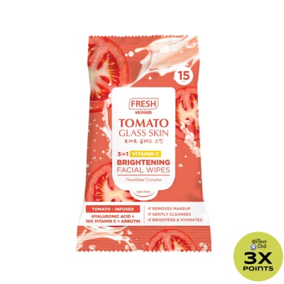 FRESH Tomato Glass Skin  Make Up Wipes Remover