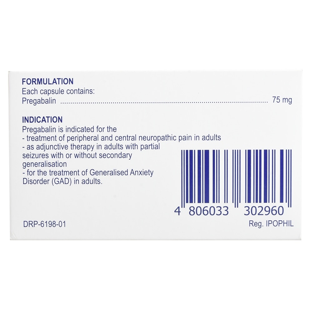 Pregabalin 75mg 1 Capsule [Prescription Required]