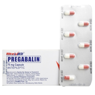 RITEMED RITEMED Pregabalin 75mg Sold Per Piece [Prescription Required]