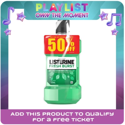 LISTERINE - Mouthwash Fresh Brust 500ml Buy 1 Get 2nd Bottle at 50% OFF