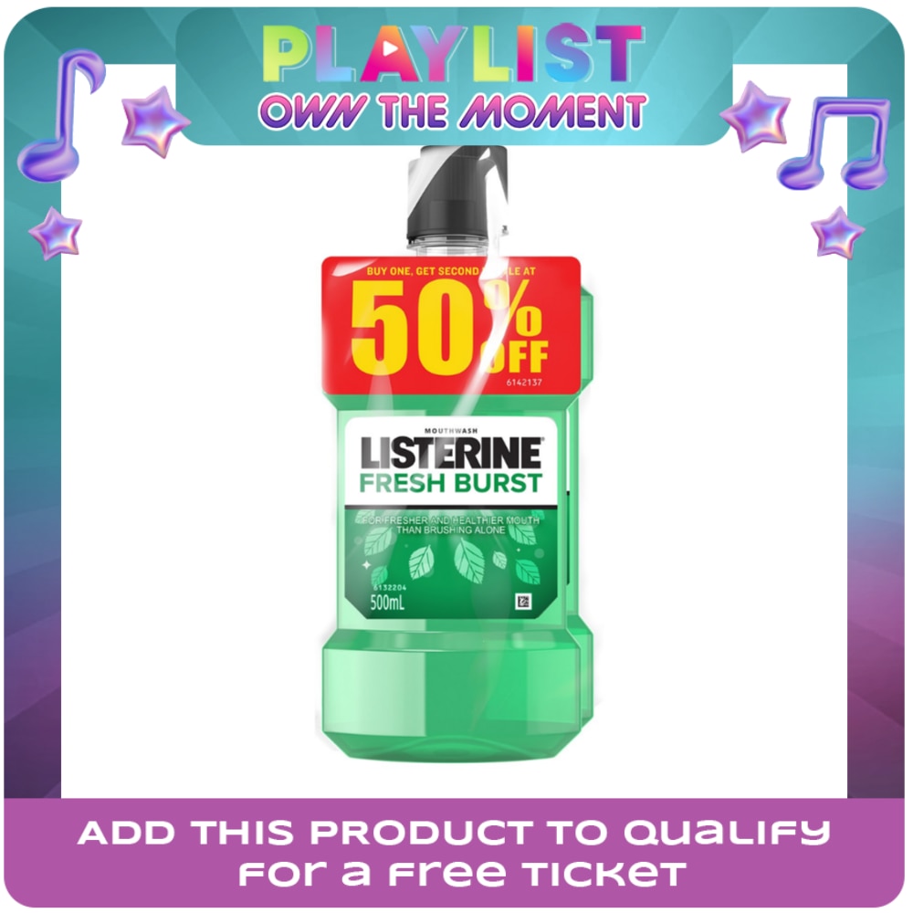 Mouthwash Fresh Brust 500ml Buy 1 Get 2nd Bottle at 50% OFF