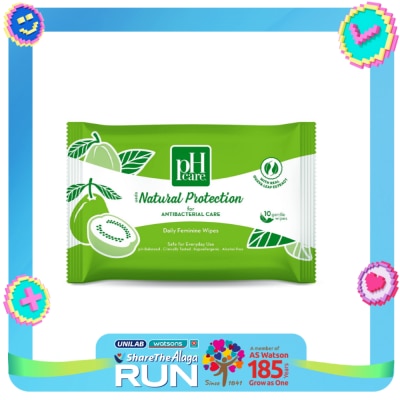 PH CARE Natural Protection Wipes 10S