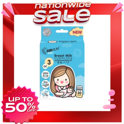 SUNMUM Breastmilk Storage Bags 3oz 30pcs