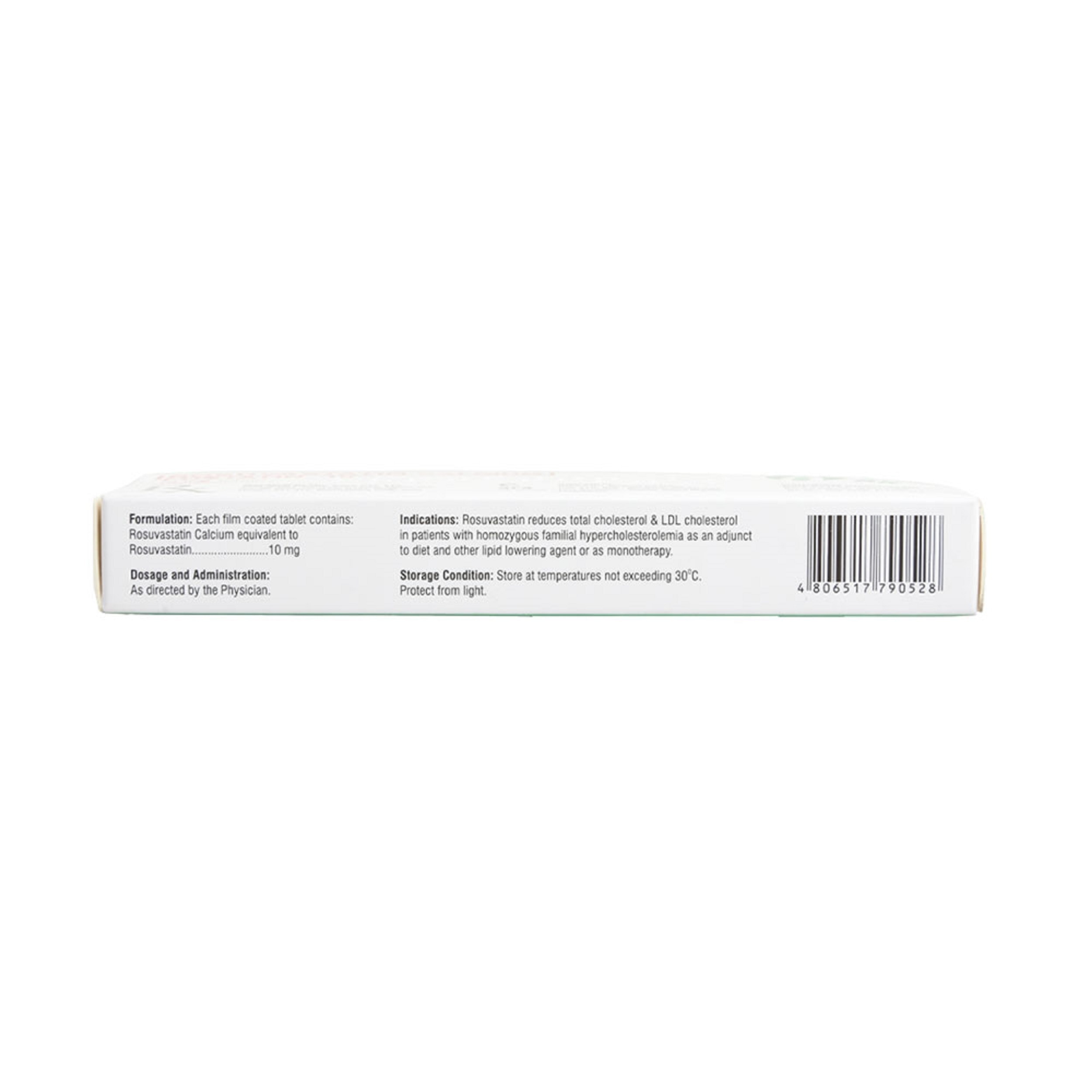 Rosuvastatin Calcium 10Mg 1 Tablet [PRESCRIPTION REQUIRED]