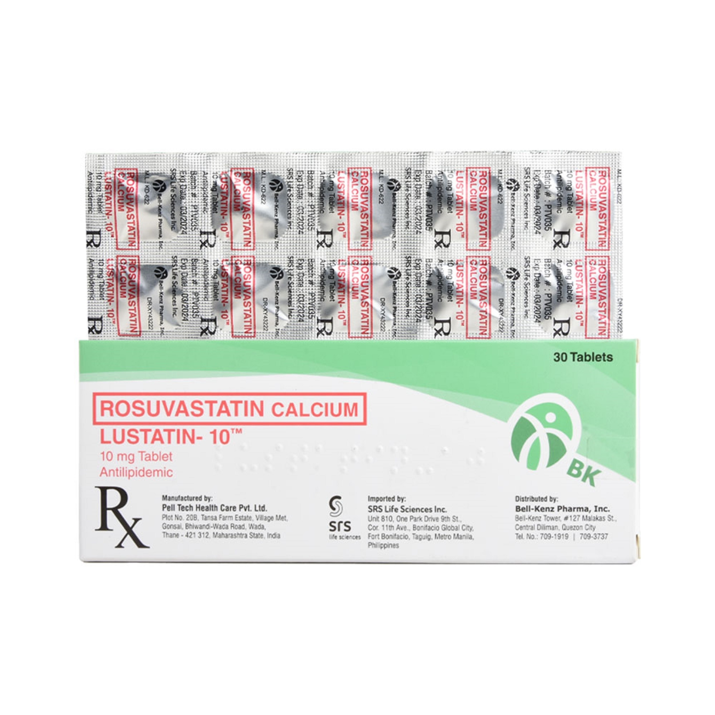 Rosuvastatin Calcium 10Mg 1 Tablet [PRESCRIPTION REQUIRED]