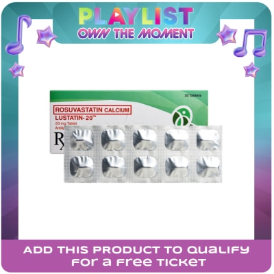 LUSTATIN - Rosuvastatin Calcium 20Mg 1 Tablet [PRESCRIPTION REQUIRED]