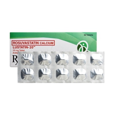 LUSTATIN Rosuvastatin Calcium 20Mg 1 Tablet [PRESCRIPTION REQUIRED]