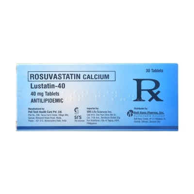 LUSTATIN Rosuvastatin Calcium 40Mg 1 Tablet [PRESCRIPTION REQUIRED]