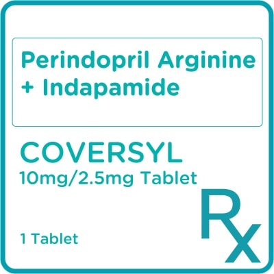 COVERSYL Perindopril Arginine + Indapamide 10mg/2.5mg 1 Tablet [Prescription Required]