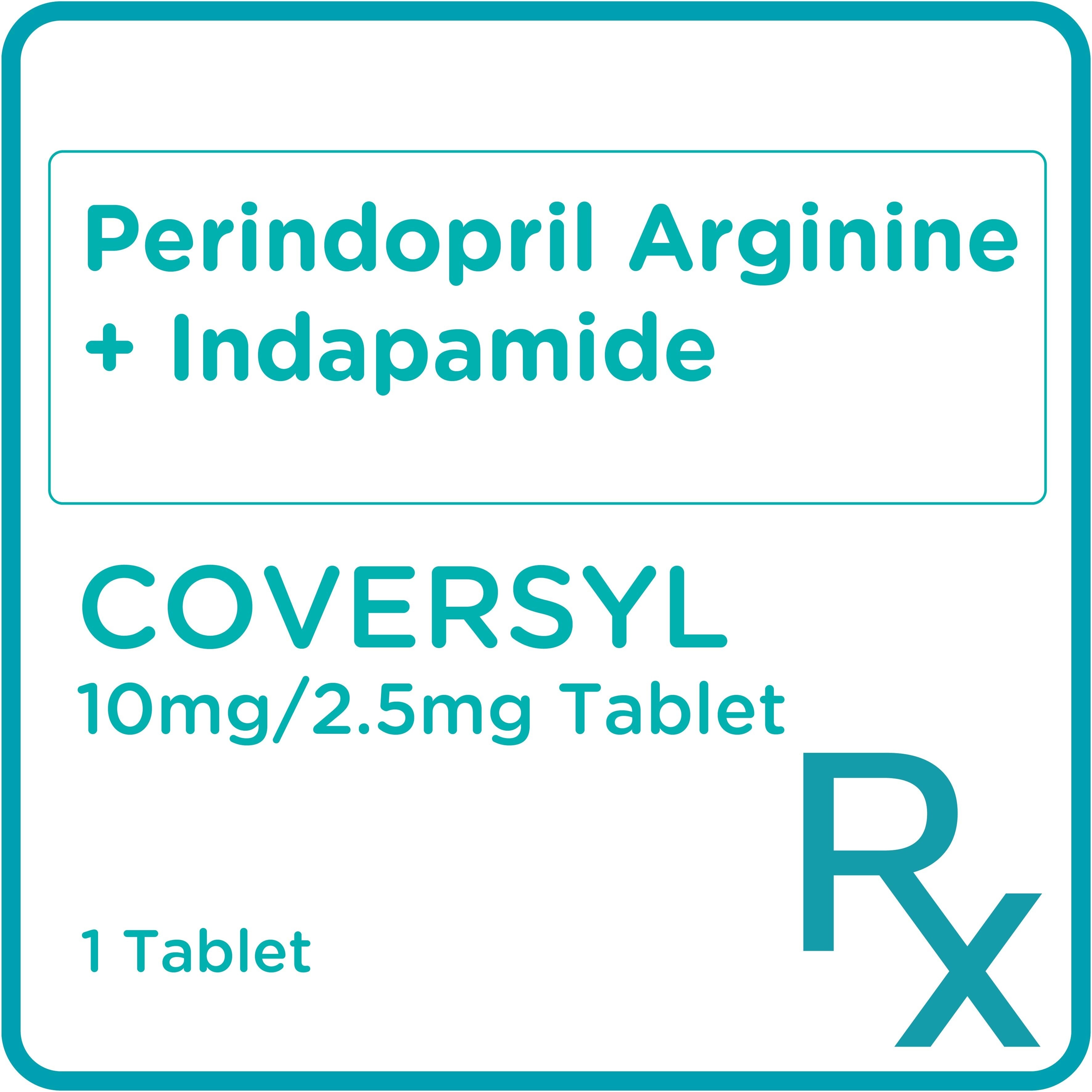 Perindopril Arginine + Indapamide 10mg/2.5mg 1 Tablet [Prescription Required]