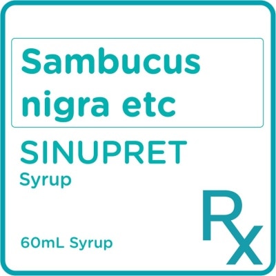 SINUPRET Sambucus nigra Syrup 60mL [PRESCRIPTION REQUIRED]