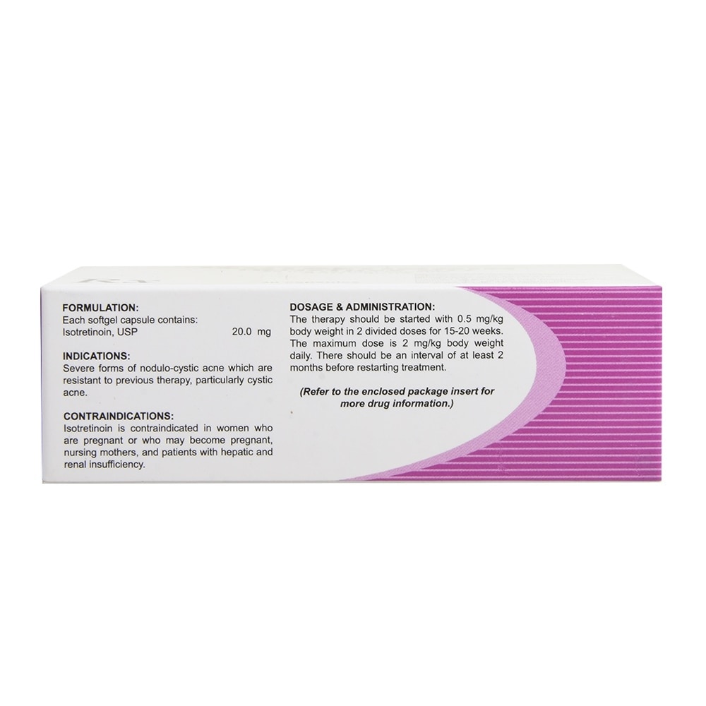 20  Isotretinoin 20mg 1 Softgel Capsule [PRESCRIPTION REQUIRED]