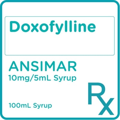 ANSIMAR Doxofylline 10mg/5mL Syrup 100mL [PRESCRIPTION REQUIRED]