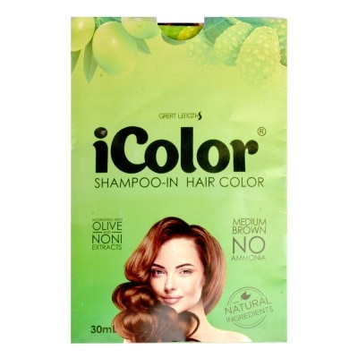 ICOLOR Shampoo-in Hair Color 30ml - Medium Brown