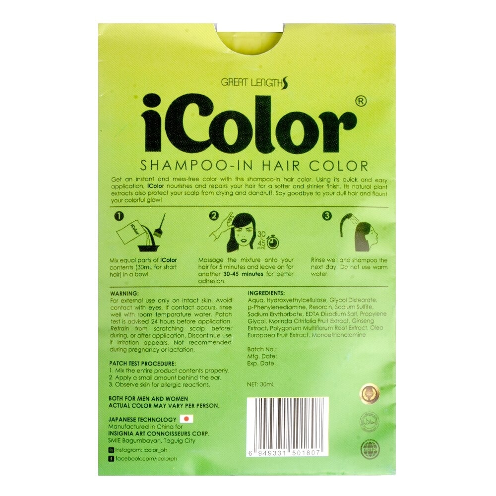 Shampoo-in Hair Color 30ml - Medium Brown