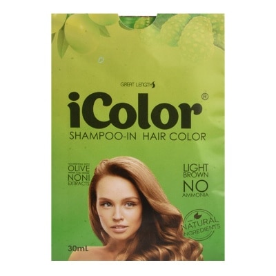 ICOLOR Hair Dye Shampoo - Light Brown 30ml