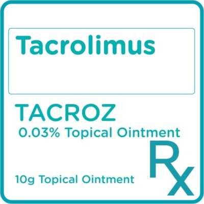 TACROZ Tacrolimus 0.03% Topical Ointment 10g [PRESCRIPTION REQUIRED]