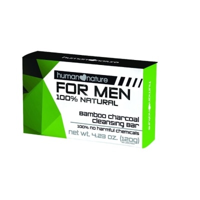 HUMAN NATURE For Men Bamboo Charcoal Cleansing Bar Soap 120g