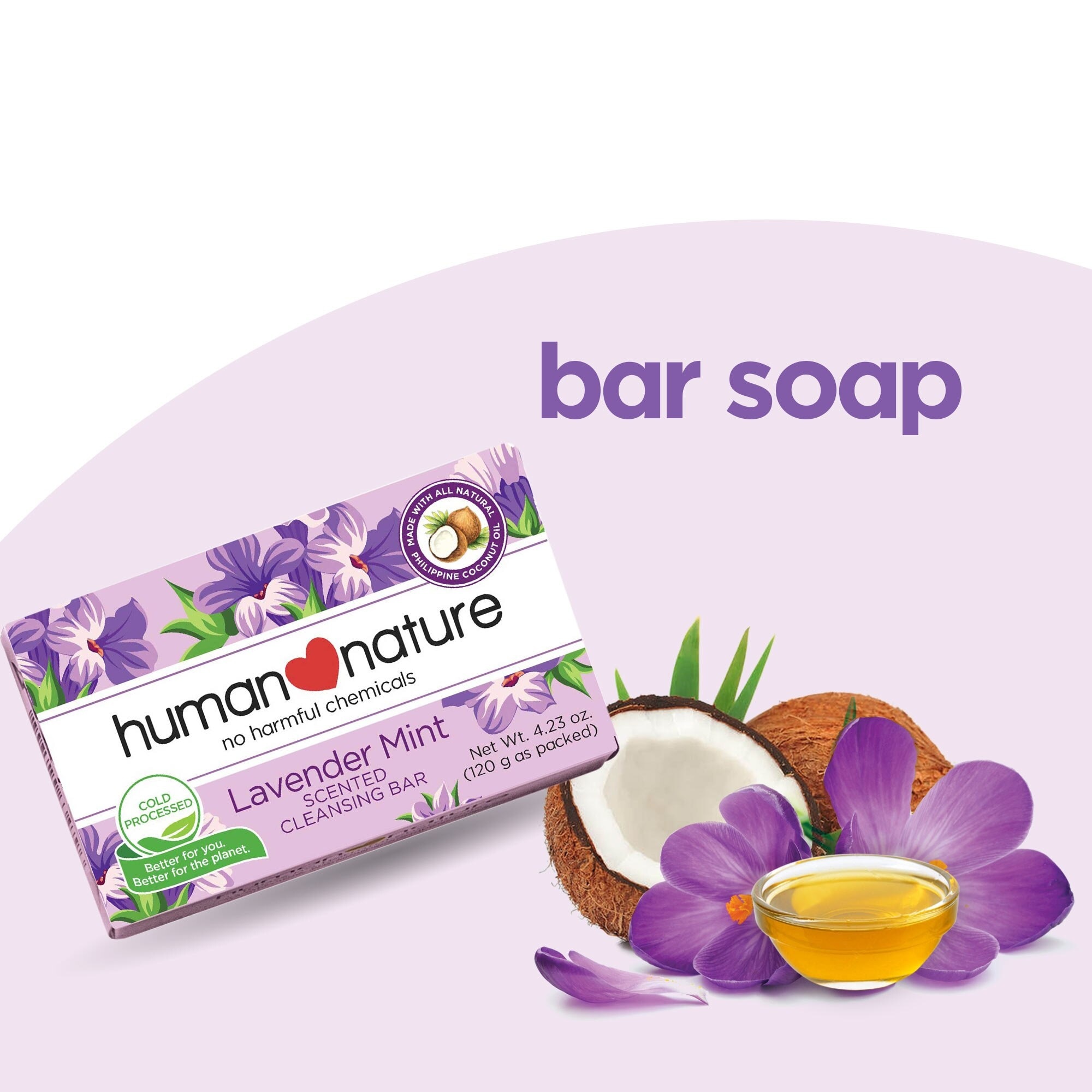 Lavender Mint Cleansing Bar Soap 120g