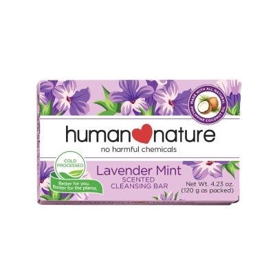 HUMAN NATURE Lavender Mint Cleansing Bar Soap 120g