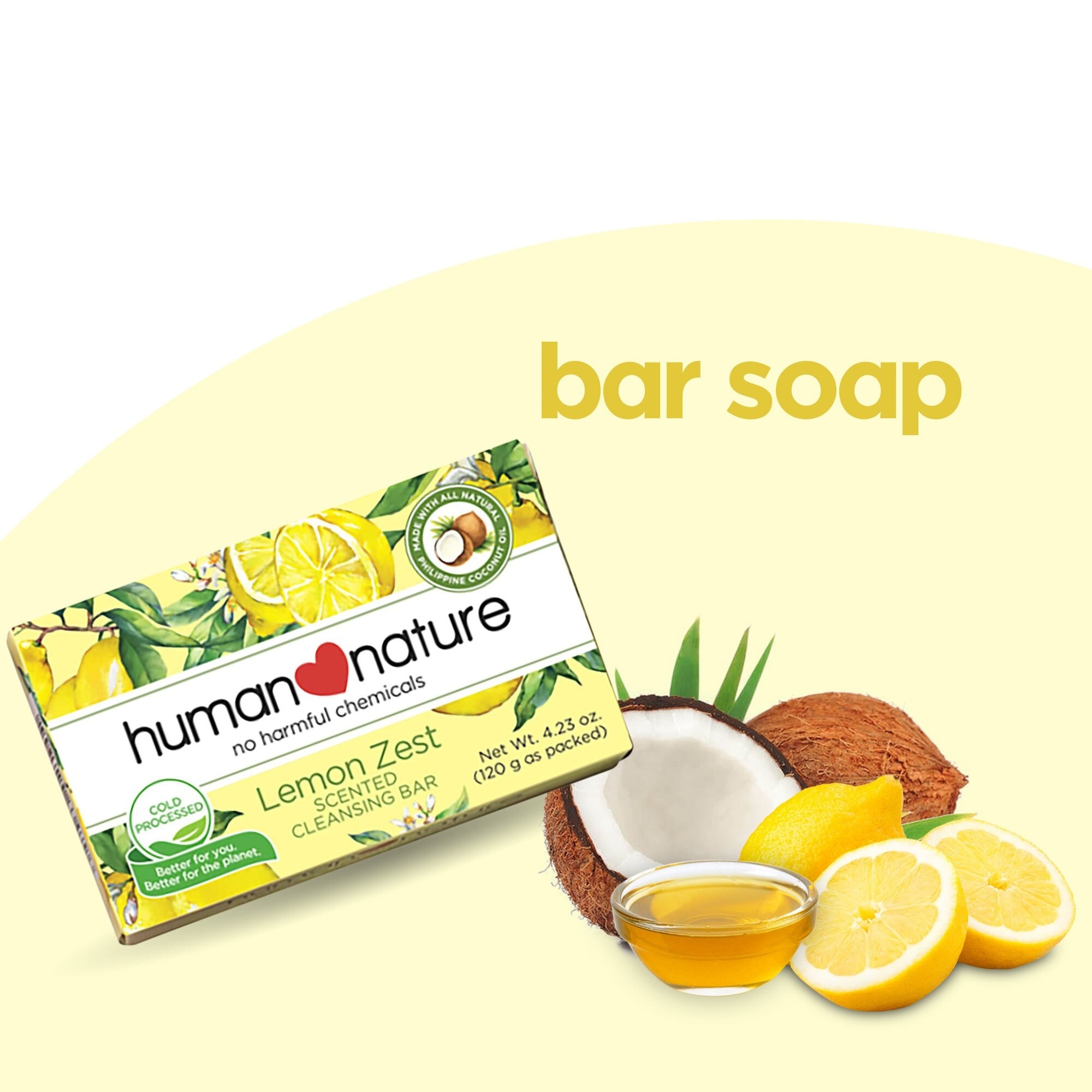 Lemon Zest Cleansing Bar Soap 120g