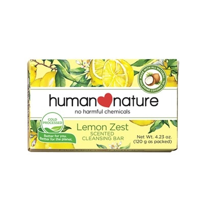 HUMAN NATURE Lemon Zest Cleansing Bar Soap 120g