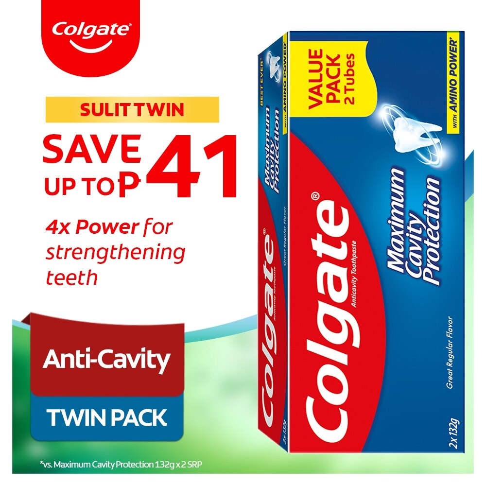 Great Regular Flavor Anti-Cavity Toothpaste 132g Twin Pack