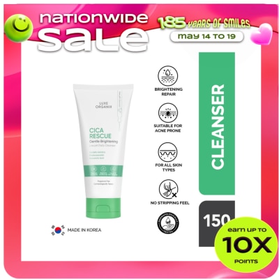 LUXE ORGANIX - Luxe Organix Cica Rescue Gentle Brightening Cleanser 150g