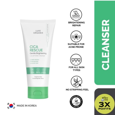 LUXE ORGANIX Luxe Organix Cica Rescue Gentle Brightening Cleanser 150g