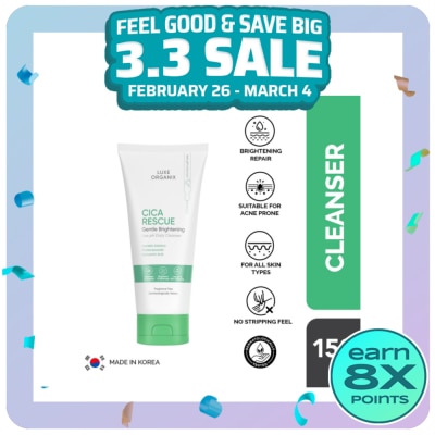 LUXE ORGANIX Luxe Organix Cica Rescue Gentle Brightening Cleanser 150g
