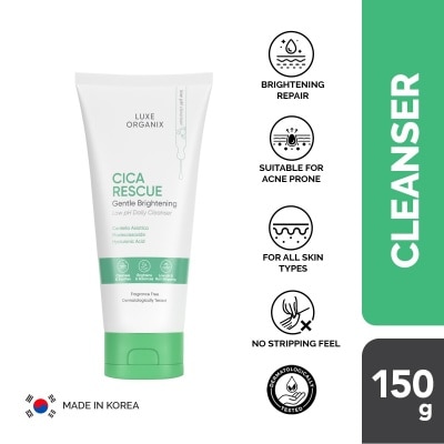 LUXE ORGANIX Luxe Organix Cica Rescue Gentle Brightening Cleanser 150g