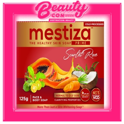 MESTIZA Bar Soap Prime Scarlet Rose 120g