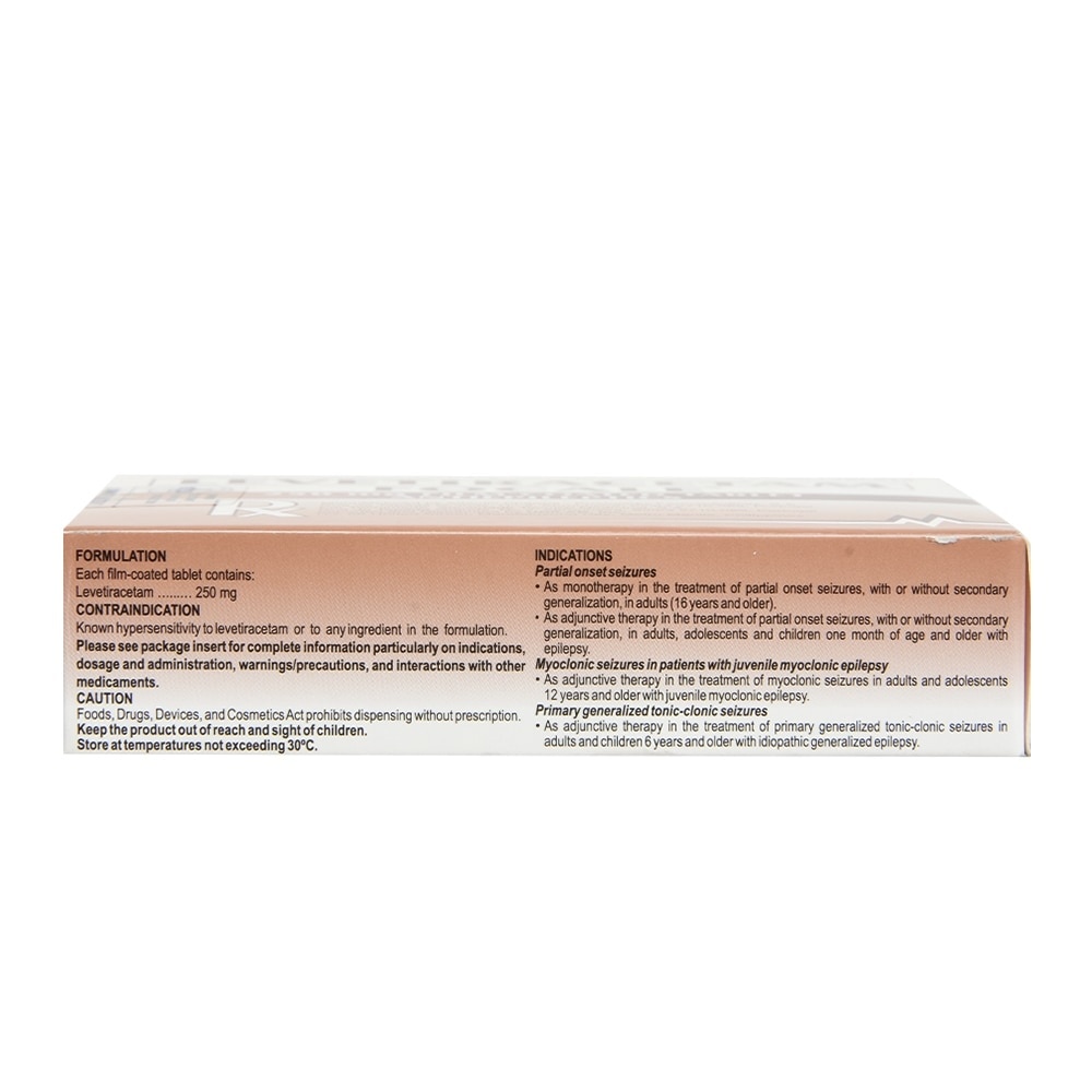 Levetiracetam 250Mg 1 Film-Coated Tablet [Prescription Required]