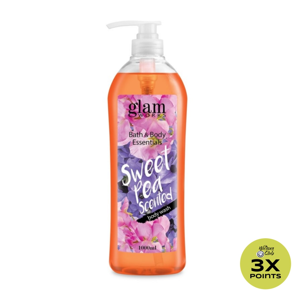 Bath and Body Essentials Sweet Pea Scented Body Wash 1L