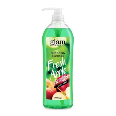 GLAMWORKS Bath and Body Essentials Fresh Apple Scented Body Wash 1L