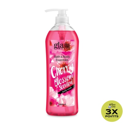 GLAMWORKS Bath and Body Essentials Cherry Blossom Scented Body Wash 1L