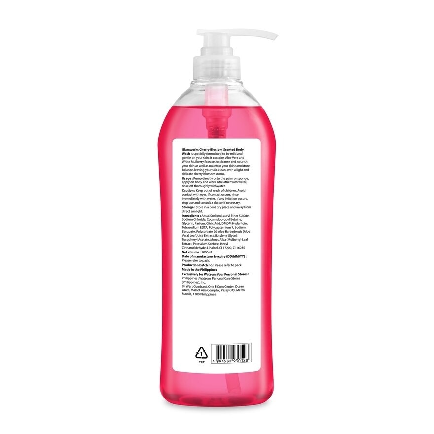 Bath and Body Essentials Cherry Blossom Scented Body Wash 1L